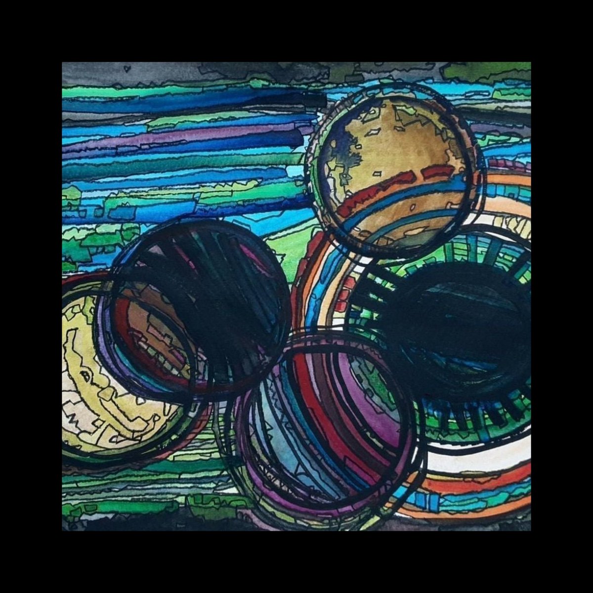 CherokeeDancing's tweet photo. Planet Storm Watercolor &amp; Charcoal Painting⚡ #mercari 
https://t.co/duOjRbdvlz 🌑#watercolor #painting #abstractart #artists #ArtistsOfTwitter #watercolorpainting #trippy #trippyart #paint #artwork #art #artforsale #artpiece #originalart 🌩️#shopping #wallartforsale #shoponline https://t.co/1R6JmlVAzI