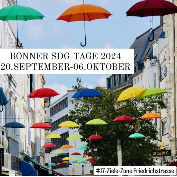 AndheriHilfe's tweet photo. Nachhaltigkeit auf dem Schirm ☂️ 
Das ist das Motto der Bonner SDG-Tage.
Vom 20.09. bis 6.10. finden großartige Veranstaltungen zu den Nachhaltigkeitszielen statt. 🌎
Spenden erwünscht 
Anmeldung: info@andheri-hilfe.org
Wir freuen uns auf euch ❣️
#sdgtagebonn #sdg  #kochkurs https://t.co/kksdVFIJZP