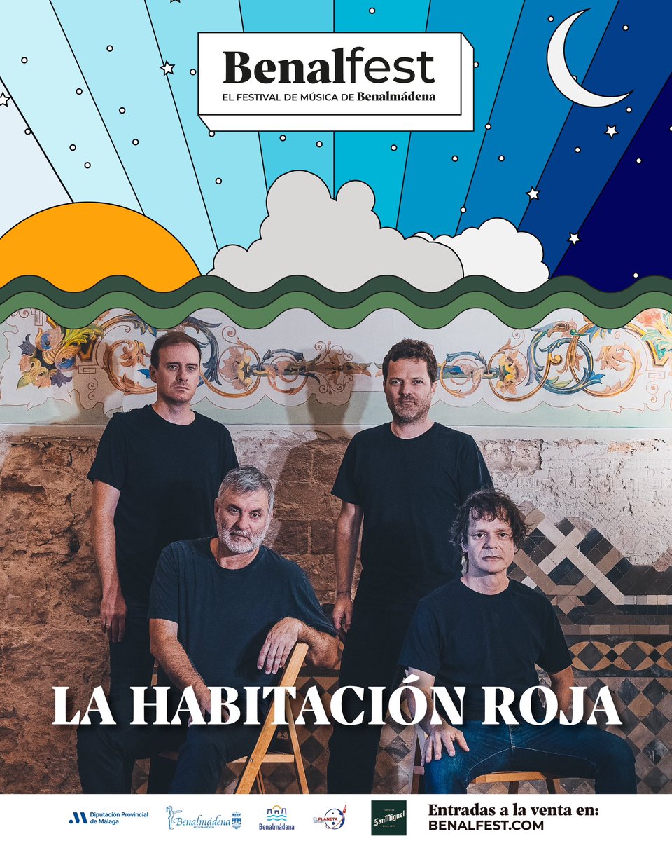 🔥¡Llegó el momento más esperado!🔥

#LaHabitacionRoja es la banda sorpresa de esta nueva edición de #benalfest2024 y ¡Nos morimos de ganas de verlos en directo!😍

🎟️¡Consigue ya tu entrada en nuestra web o en el enlace de nuestra bio!

#benalfest #benalmadena