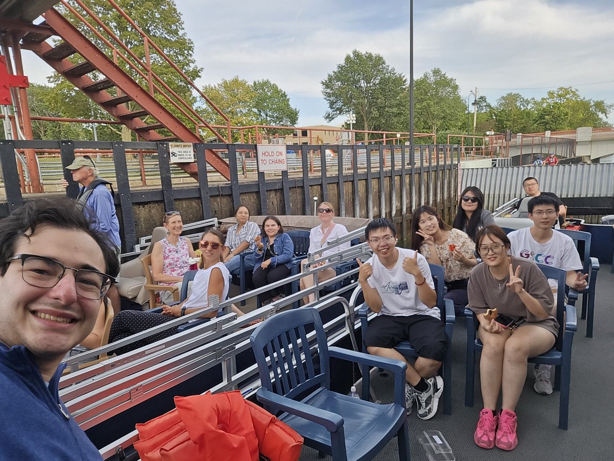 UWMadiSchool's tweet photo. Last week, our PhD students and faculty had the chance to go on a pontoon ride to get to know each other. The group cruised through Tenney Lock and around Lake Mendota, enjoying views of Madison and good company.

More about our PhD program: https://t.co/8BCRLCqOzZ https://t.co/yOk7T5a8d9