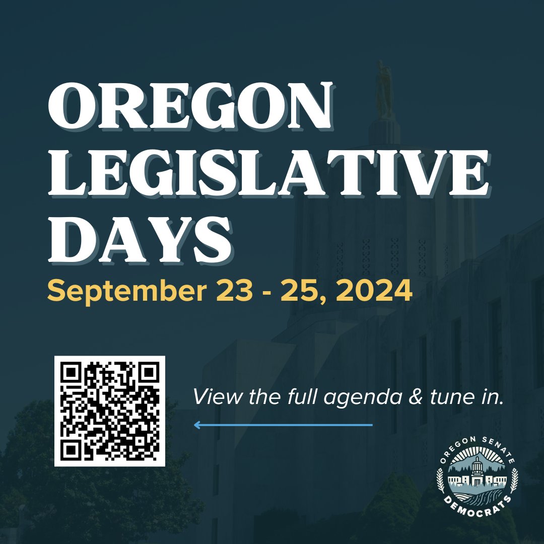 Legislative days are an opportunity for lawmakers to make sure Oregonians are seeing progress on the issues that matter most. #orpol #orleg

Follow along!