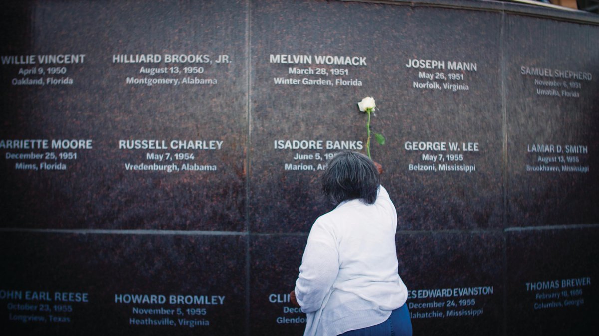 LegacySites's tweet image. The monument at the EJI’s Peace and Justice Memorial Center commemorates 24 people who were killed in racially motivated attacks during the 1950s.