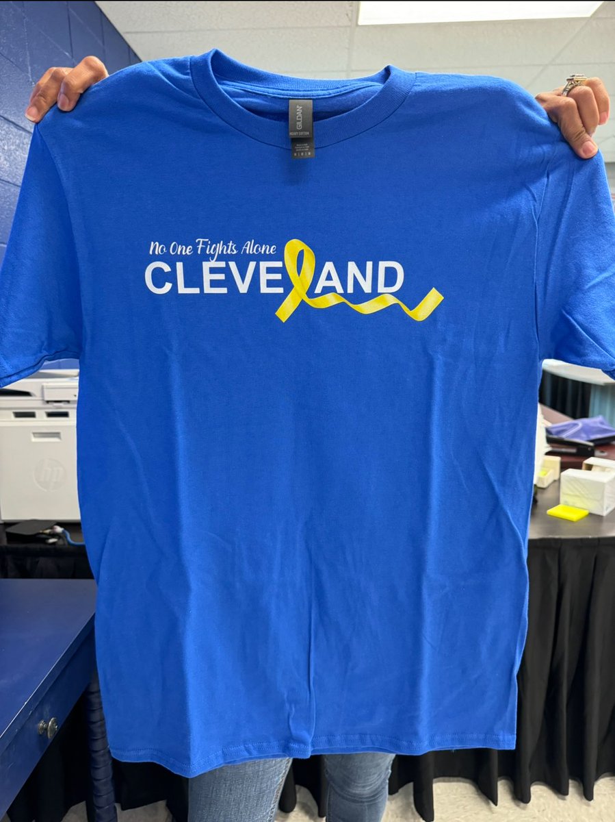 RaiderBusiness's tweet photo. The CHS Business Academy is excited to continue taking part in selling t-shirts for Childhood Cancer Awareness Month 
-Shirts are $12 - Proceeds will benefit local foundations supporting kids &amp; families in need 
-Limited sizes available 
-Let’s make a difference together! 💛 https://t.co/FzR7Ov9OFt