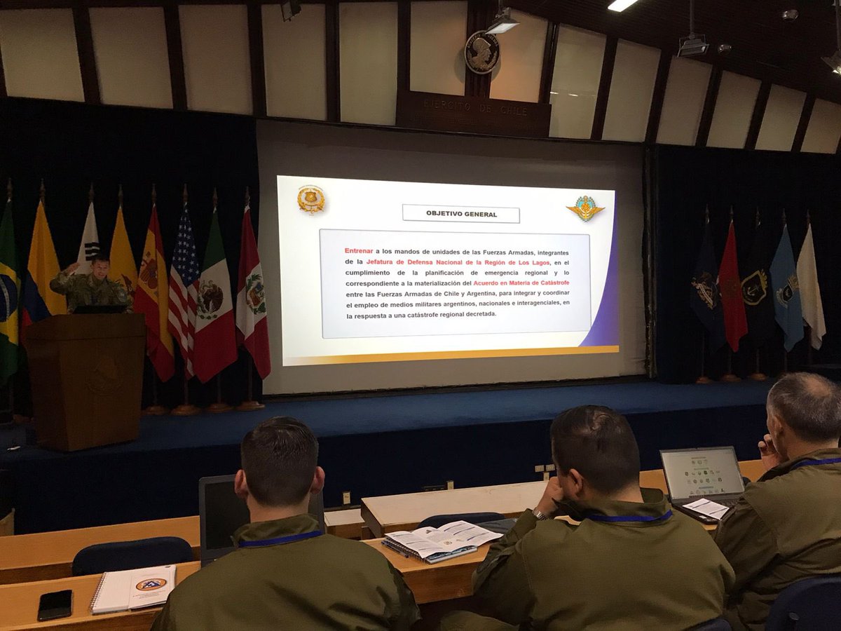 #EMCO Miembros de la Gerencia del USAR BoCH participan del Ejercicio de Gabinete “Solidaridad” organizado por el <a href="/EmcoChile/">Estado Mayor Conjunto</a> Está actividad hace parte del convenio de asistencia recíproca entre los Gobiernos de Argentina y Chile en caso de requerir ayuda por un alguna catástrofe.