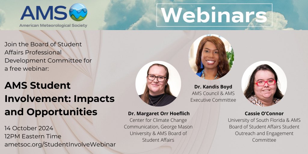 Want to get involved with AMS? Check out this webinar to learn about how to get involved with AMS and AMS BoSA! We will discuss how to get involved with AMS, the benefits of getting involved, some opportunities for students, and more! Link to register in Linktree. 
.
<a href="/bkandis7/">kandisboyd</a>