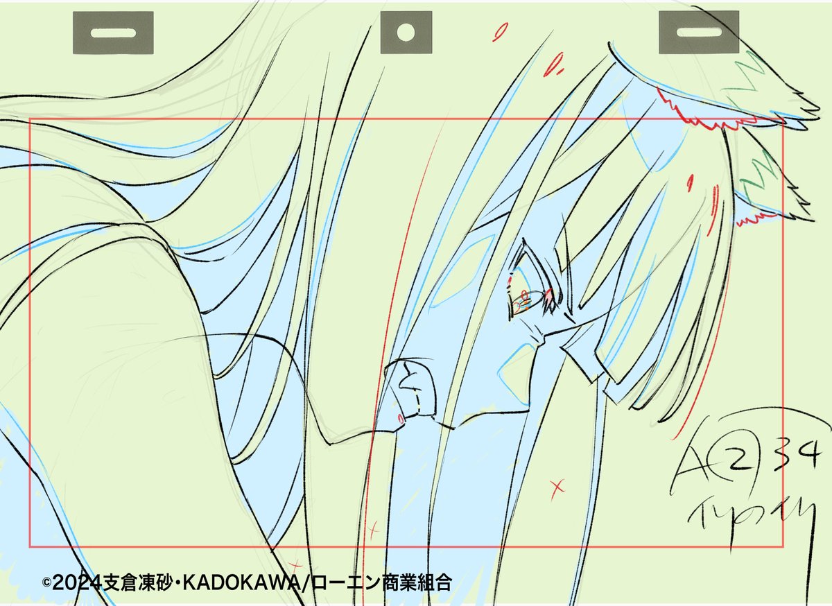 あと20分で最終回放送
告知絵間に合わないので24話の総作監修正を代わりに
25話よろしくお願いします。
#狼と香辛料 #spice_and_wolf #最終幕