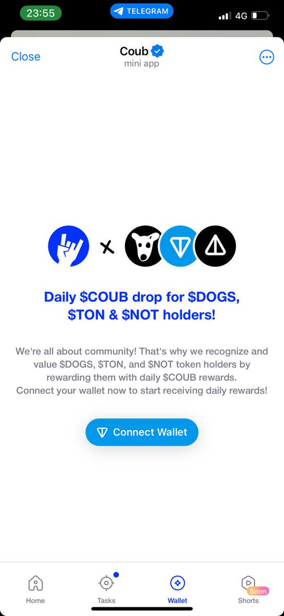 🛑Airdrop $Coub - Dự án Coub - TON COIN

🔥 Sau kèo DOGS coin tiếp theo sẽ là Coub

🔸Coub hợp tác với 3 đại ca nổi tiếng Ton, Notcoin, Dogs. Tham gia cùng chia Pool thưởng  2M$ token Coub nhiệm vụ đơn giản dễ thực hiện...

CÁCH THAM GIA:
✅ Truy cập