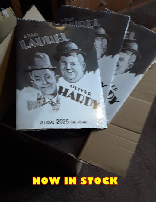 More 2025 Laurel &amp; Hardy Calendars have arrived today, so they are IN STOCK and ready to send out as soon as you order.
JUST GO TO OUR SPECIAL SECURE ORDER PAGE:
laurelandhardy0.wixsite.com/laurel-and-har…