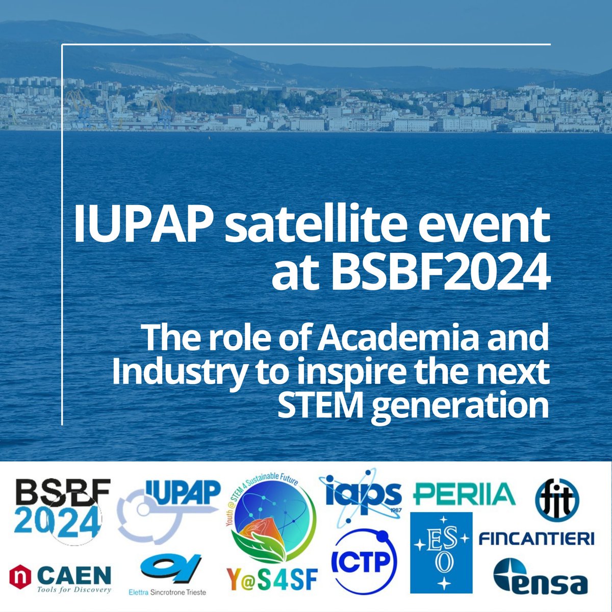 The IUPAP event “The role of Academia and Industry to inspire the next STEM (Science, Technology, Engineering and Mathematics) generation” will take place as a first
<a href="/BSBF2024/">BSBF2024</a> satellite event on 1 October 2024.   More info and the videoconference link👉 indi.to/9XPgB