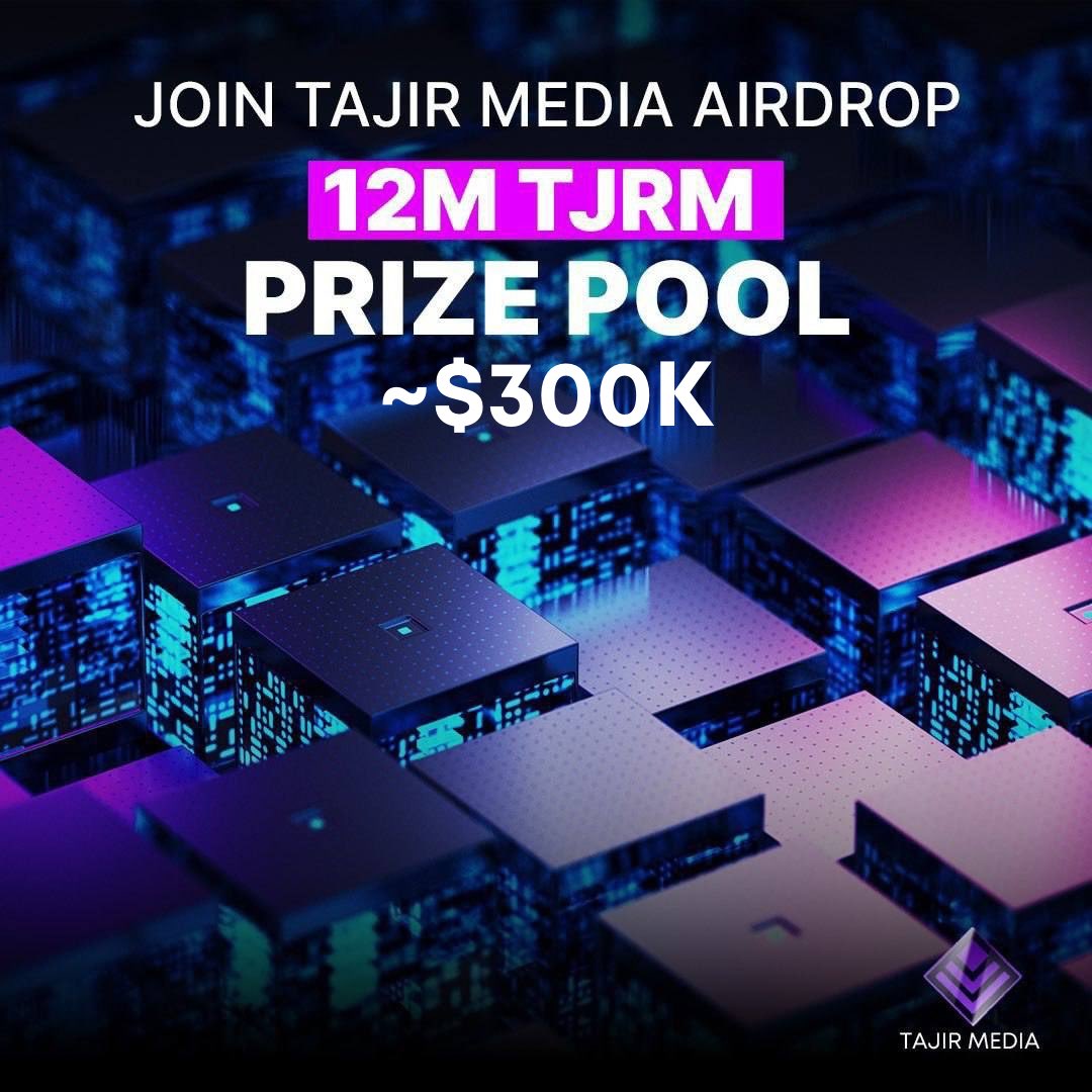 TJRMtoken's tweet image. TJRM Airdrop-Welcome to Tajir Media: 

Where the Future of Business Begins! 🚀
Own a piece of the future 🚀🚀

Your all-in-one B2B platform powered by AI and blockchain, designed to supercharge your business growth.

🎁 Airdrop Alert: Claim Your Share of TJRM!
💰 Prize Pool: 12M…