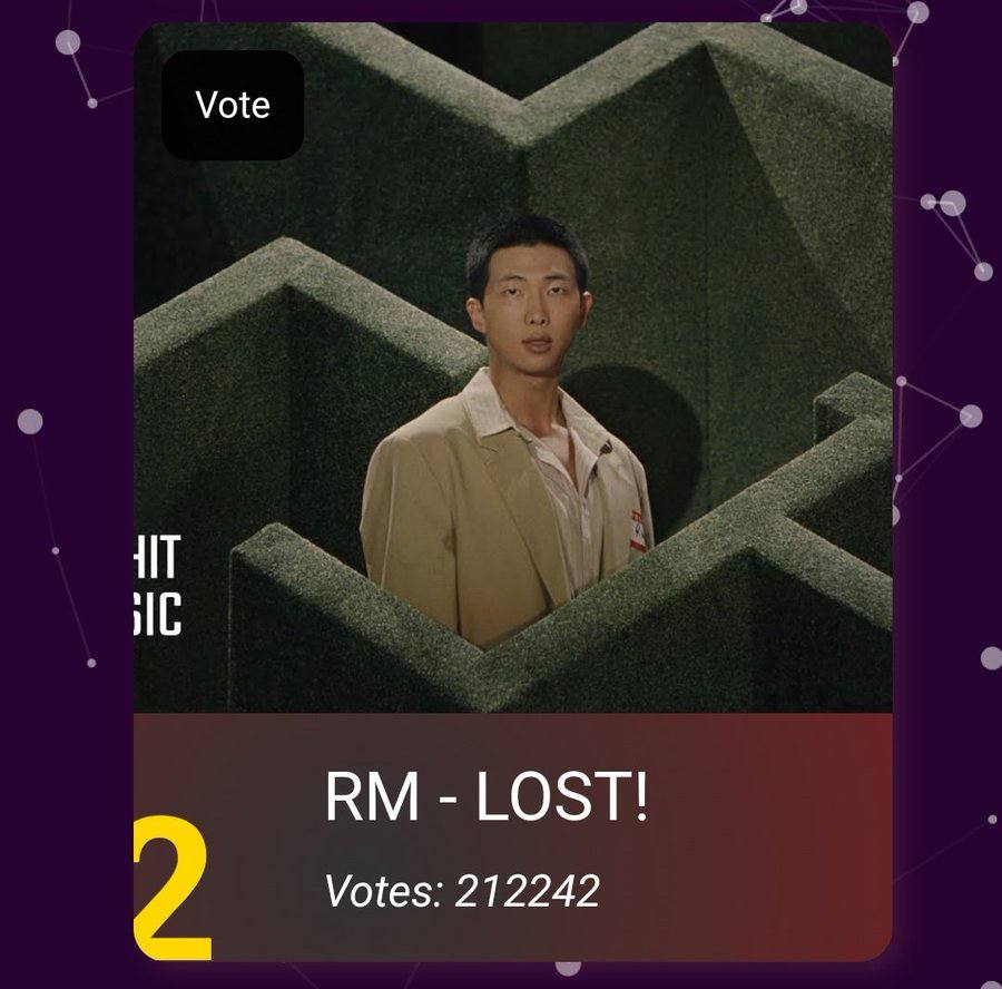 Voting for Namjoon 📢🥁

• آرمی، تایتل‌ترک آلبوم جدید نامجون، !LOST توی پاپ‌‌گلدن اواردز در کتگوری زیر نامزد شده:

🥇 GOLDEN KOREAN RECORD OF THE YEAR AWARD 

🐨میتونین تو توییتر با هشتگ زیر:
I vote #RM #BTS for #PopGoldenAwards2024

🐨یا از طریق اپلیکیشن
play.google.com/store/apps/det…