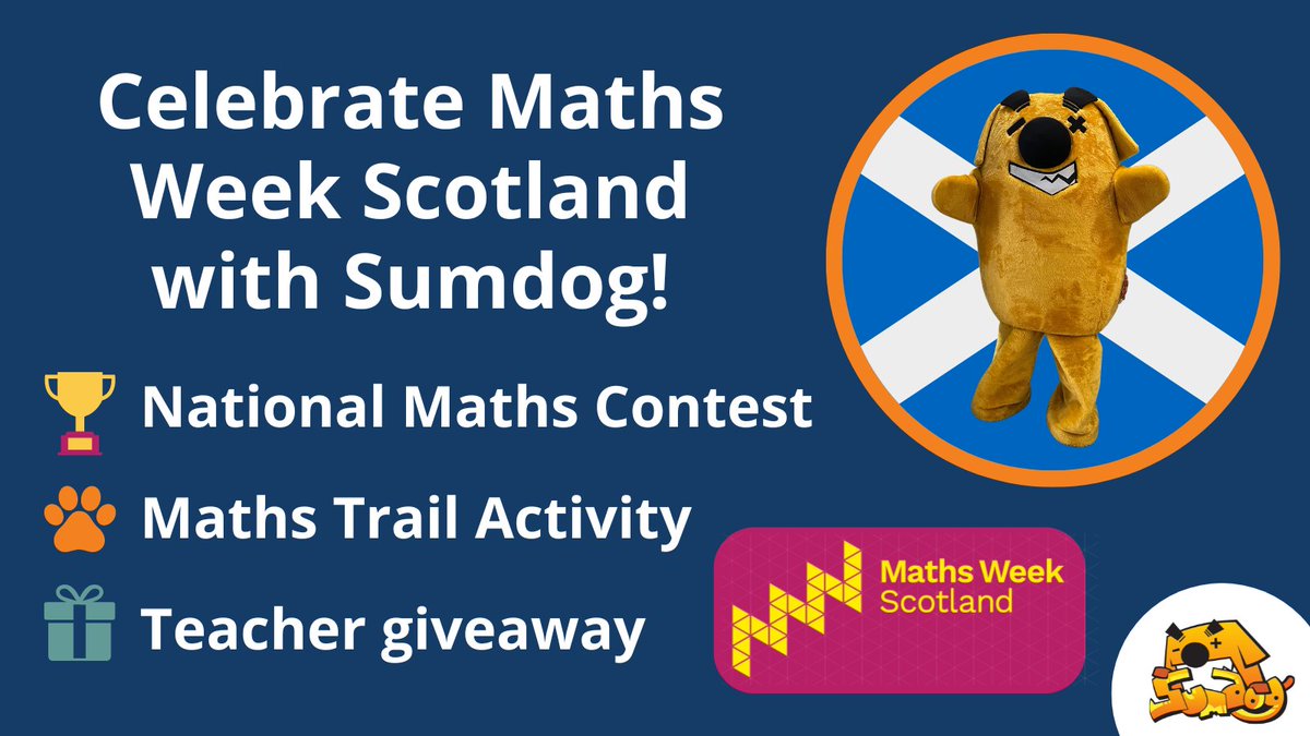 Happy Maths Week Scotland 😀🔢🏴󠁧󠁢󠁳󠁣󠁴󠁿

Check out the exciting things we've got planned to celebrate @mathsweekscot this year:

🏆 National Maths Contest
🐾 Edinburgh Landmarks Fun Maths Trail
🎁 Giveaway for Scottish Teachers

Discover more 🎉: bit.ly/3zwYikz

#MathsWeekScot