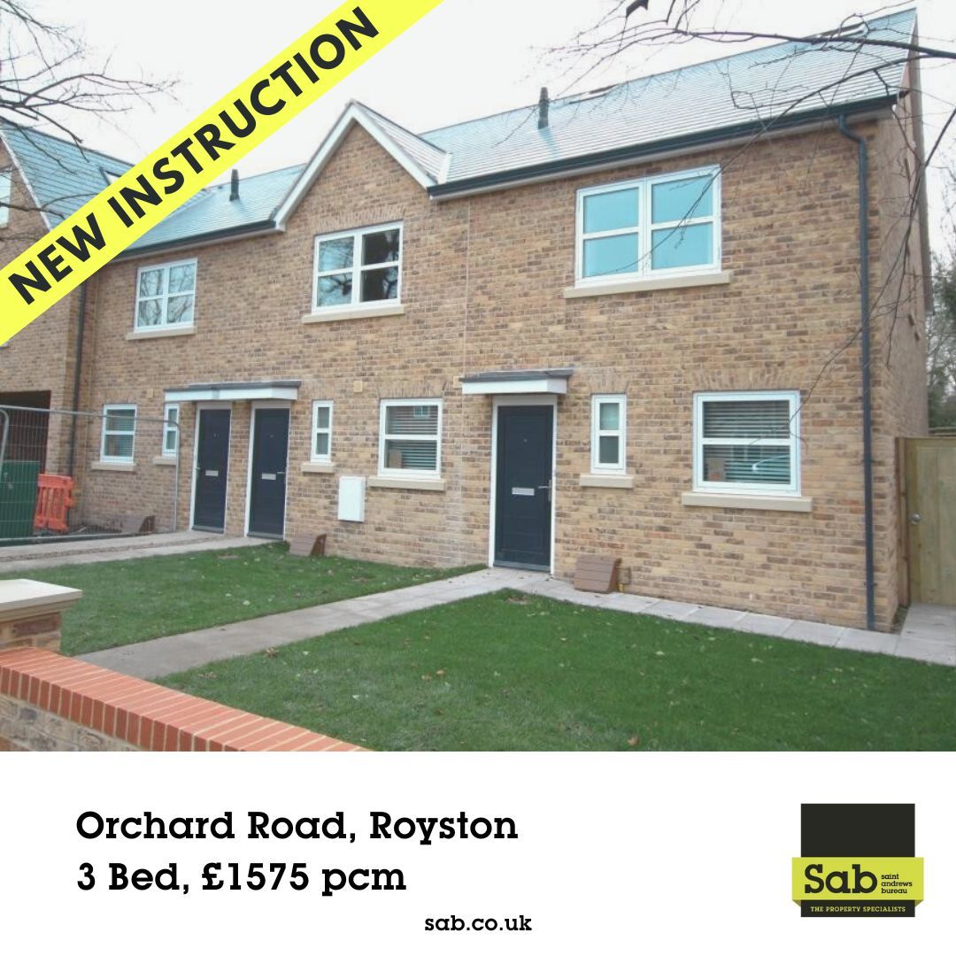**New Instruction**
🛏️ 3 bedrooms, 🚗 2 parking spaces and walking distance to Royston station. 
£1575 pcm. This is a great property that won't hang around, get in touch to arrange a viewing: buff.ly/4gwa9jt 
#ToLet #PropertyToLet #SabProperty