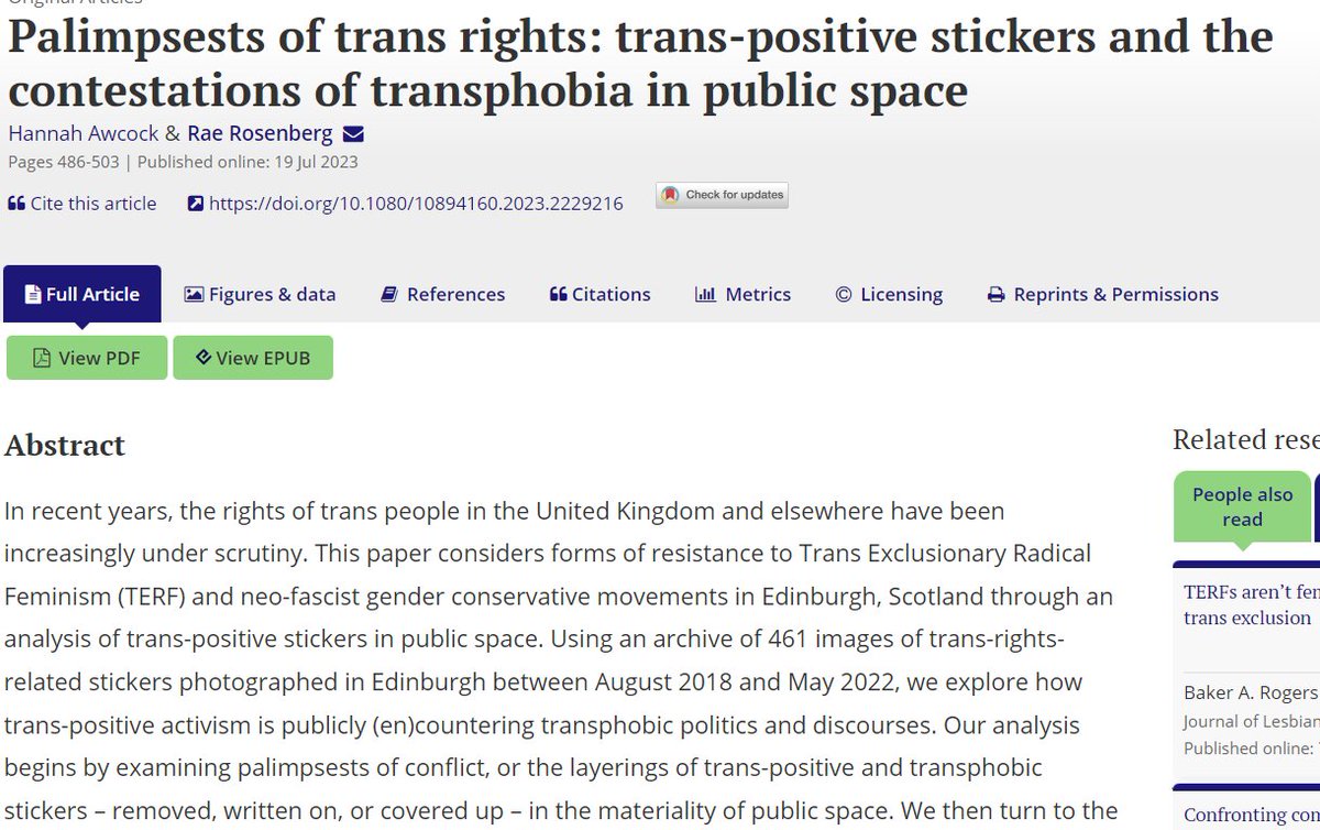 The Journal of Lesbian Studies tweet media