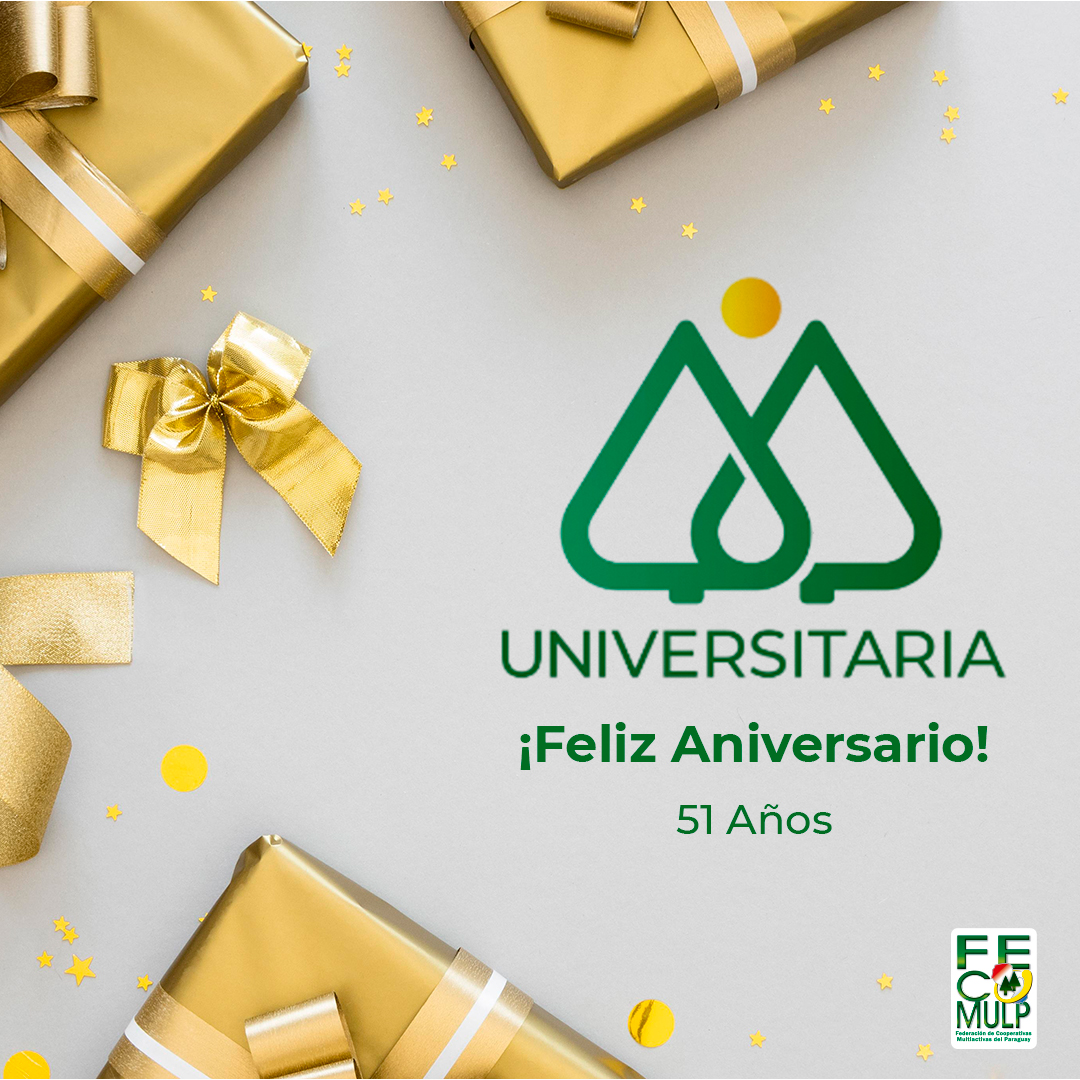fecomulpoficial's tweet photo. ¡Felicitaciones a la Cooperativa @PyUniversitaria por estos 51 años de éxito y crecimiento continuos!
#Fecomulp #Cooperativas #Aniversario #51Años https://t.co/zlylM9NBgJ