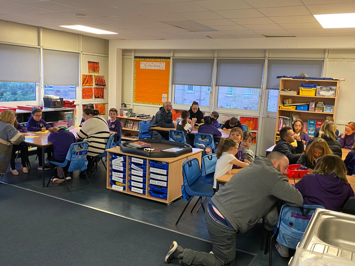 BoghallPSch's tweet photo. It was so nice to have lots of parents, carers and family members visit us for our Family Learning session on Rights and Values today! We had some great ideas and all worked together. What a great turn out! #BPSRRS @UNICEF_uk https://t.co/O1By7S0MSk