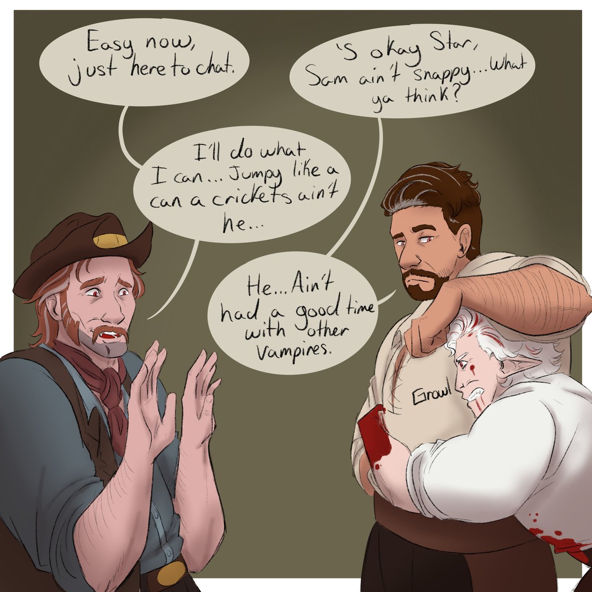 LittleBatGames's tweet photo. Whether you post fan art on Twitter, Tumblr, Discord, or any other platform, we will always appreciate it and love to see it! 

Today, we saw @EBareee's post on Tumblr. Here is one page of many they have recently posted. 
https://t.co/Boa7KvjjKF

Thank you for the fanart❣ https://t.co/D80MjVFO8a