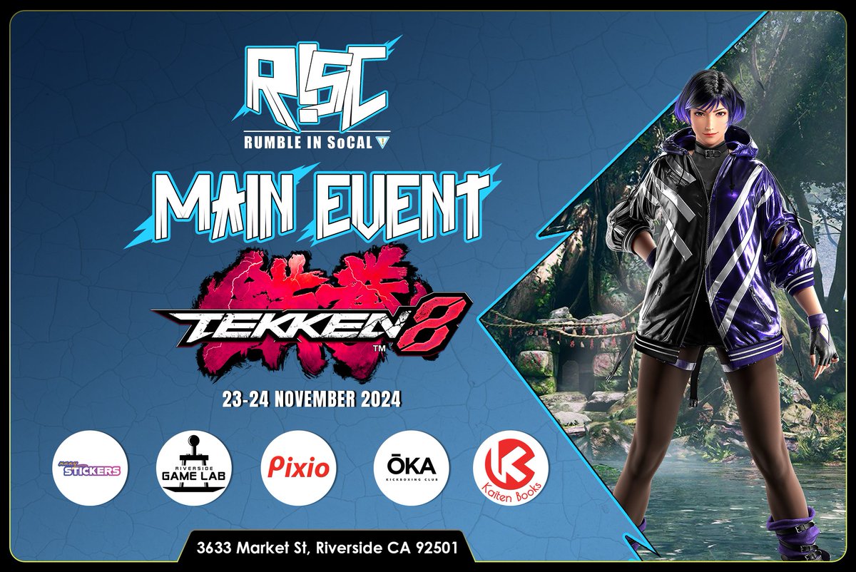 Challengers, get ready for the next battle!

Street Fighter 6 and Tekken 8 are the next 2 main games that join the R.I.S.C. tournament line up!

Registration is live:
start.gg/risc