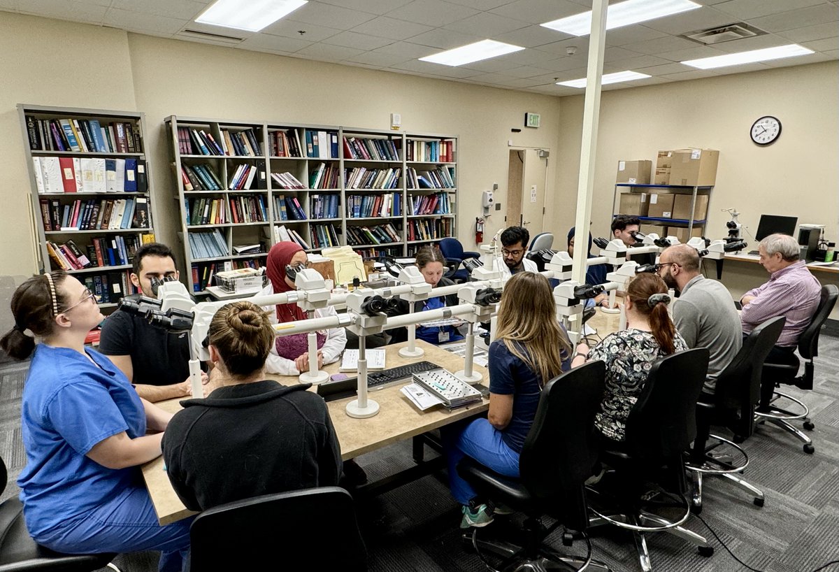 Always a joy to gather with our incredible faculty and residents for daily consensus—such a valuable opportunity for learning and growth! #Pathology