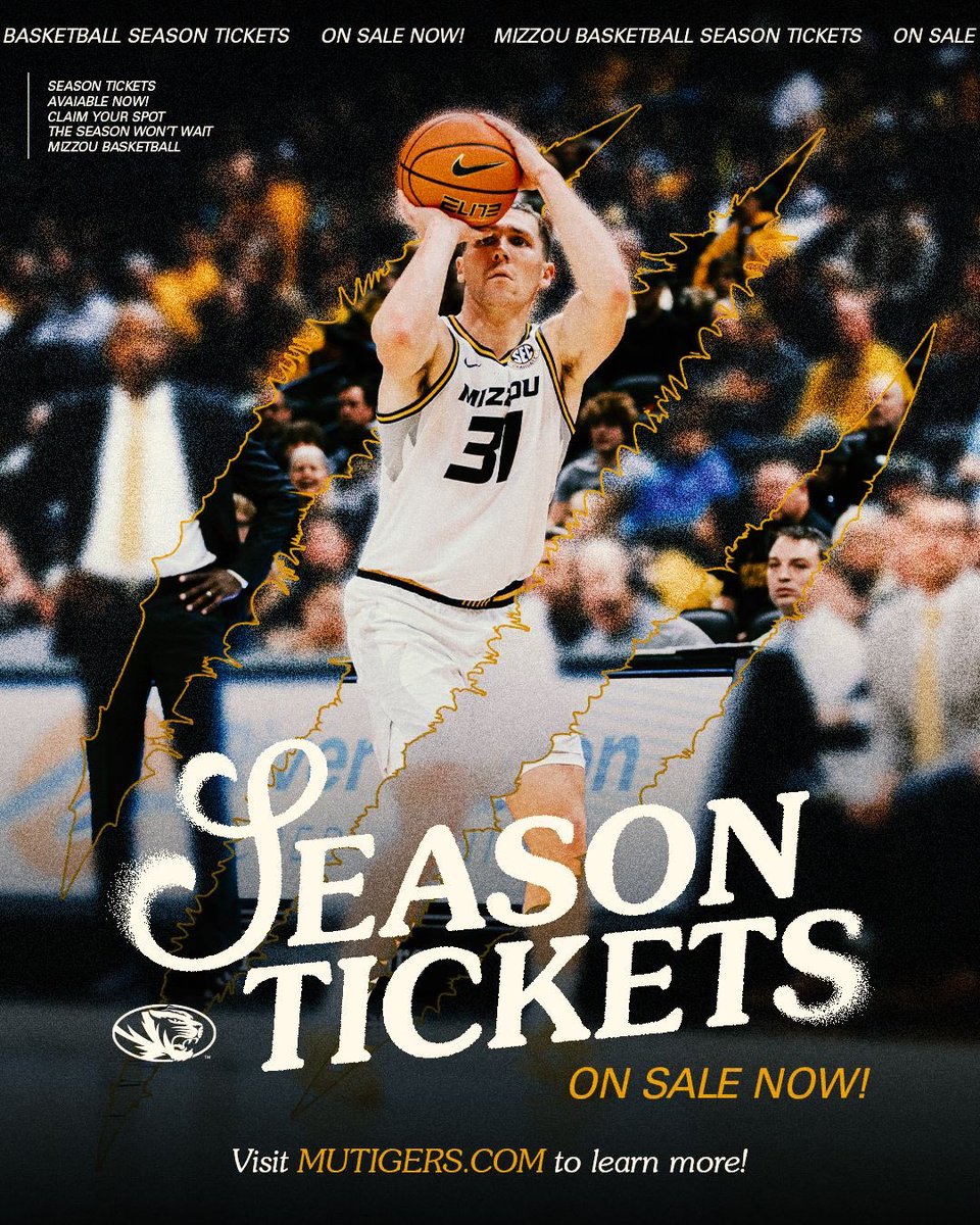 You ready to see some highlights? You know where to be. Season tickets-don't miss out. 🏀 #MIZ #ETTB @mizzouathletics @mizzouhoops