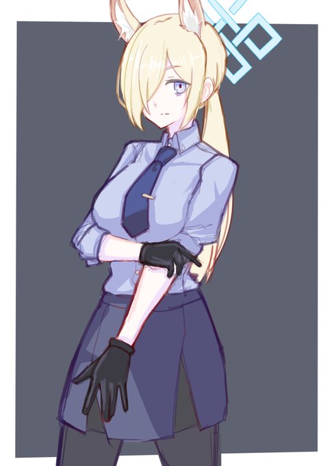 なんとなく描いた腕まくりポニテの尾刃カンナさんです 