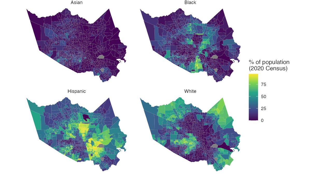 kyle_e_walker's tweet photo. A new version of tidycensus, your #rstats gateway to @uscensusbureau demographic &amp; spatial data, is now on CRAN!

This release supports the final releases from the 2020 Decennial Census: the DDHC-B and SDHC files.

Learn all about the package in the docs: https://t.co/jluzVpQ5h7 https://t.co/VfezVjD0vL