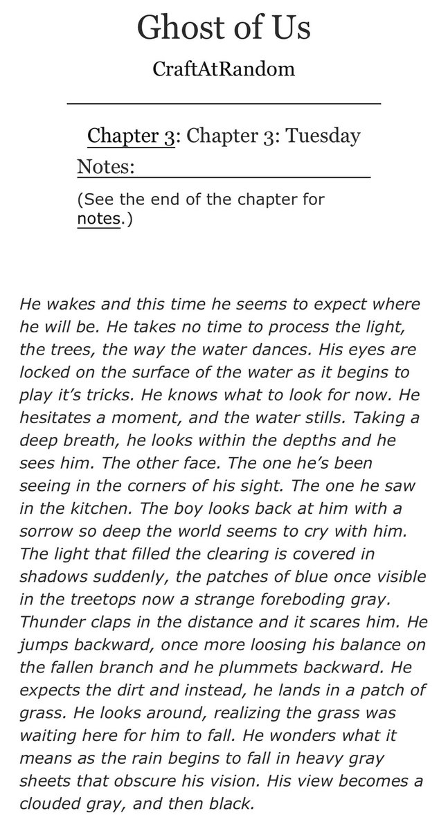 craftatrandom's tweet image. What’s this? A new Ghost of Us Chapter? Fascinating.  Incredible. 

archiveofourown.org/works/57876145…