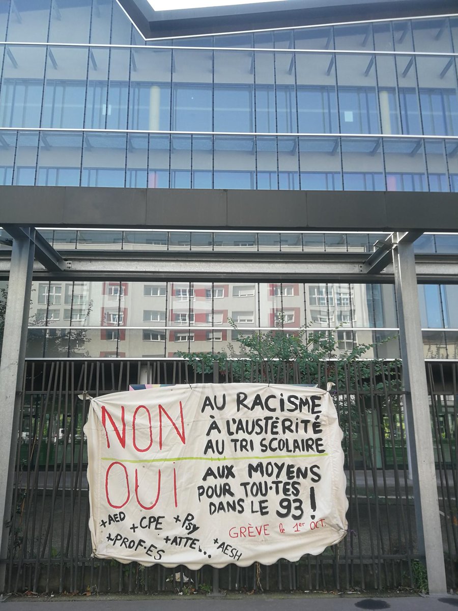 📢 le #1erOctobre, Aubervilliers en grève et en AG
👉 AG à 10h à la Bourse du travail
👉 Manifestation l'après-midi à Paris