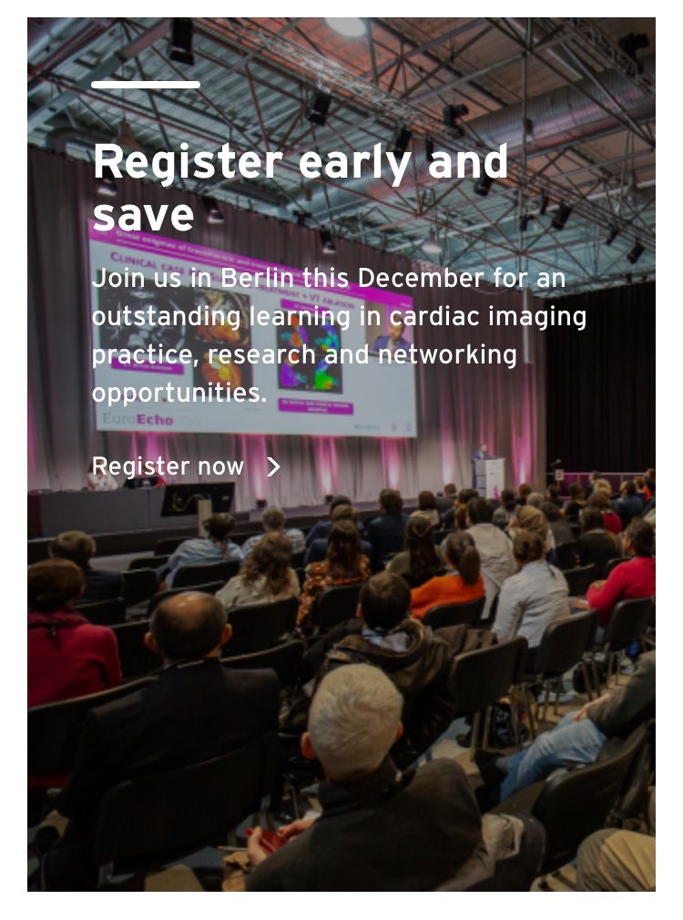 Denisa Muraru (@denisamuraru) on Twitter photo #EuroEcho2024 is coming soon to provide you with an immersive educational and networking experience.
Register before September 30th
escardio.org/Congresses-Eve…
<a href="/EACVIPresident/">EACVI President</a> <a href="/VDelgadoGarcia/">Victoria Delgado</a> <a href="/Cosyns/">Cosyns Bernard</a> <a href="/giodisal/">Giovanni Di Salvo</a> <a href="/DonalErwan/">Donal</a> <a href="/LunaGargani/">Luna Gargani</a> <a href="/DrGEMandoli/">Giulia Elena Mandoli, MD, PhD, FESC, FISC</a> <a href="/ElenaGalli10/">Elena Galli</a> <a href="/eromerodorta/">Elena Romero</a> #EuroEcho2024 is coming soon to provide you with an immersive educational and networking experience.
Register before September 30th
escardio.org/Congresses-Eve…
<a href="/EACVIPresident/">EACVI President</a> <a href="/VDelgadoGarcia/">Victoria Delgado</a> <a href="/Cosyns/">Cosyns Bernard</a> <a href="/giodisal/">Giovanni Di Salvo</a> <a href="/DonalErwan/">Donal</a> <a href="/LunaGargani/">Luna Gargani</a> <a href="/DrGEMandoli/">Giulia Elena Mandoli, MD, PhD, FESC, FISC</a> <a href="/ElenaGalli10/">Elena Galli</a> <a href="/eromerodorta/">Elena Romero</a>