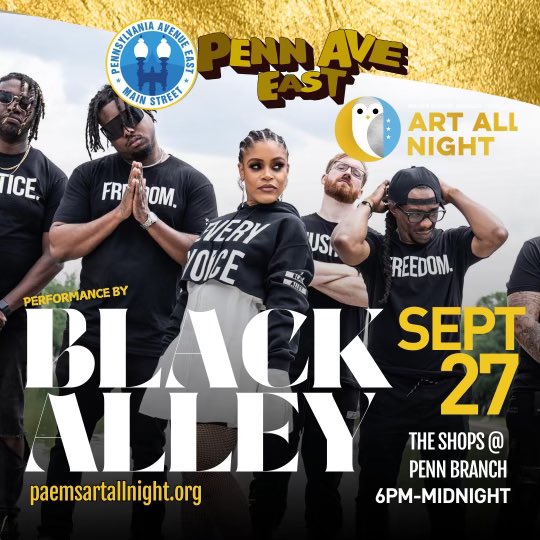🚨🚨🚨 4 days!!! 
🗓️Friday - September 27, 2024
🕐6pm - Midnight 
📍The shops at Penn Branch

#dcthingstodo #dcevents #dccommunity #dcgogo #artallnightdc

RSVP 👉 eventbrite.com/e/art-to-the-f…