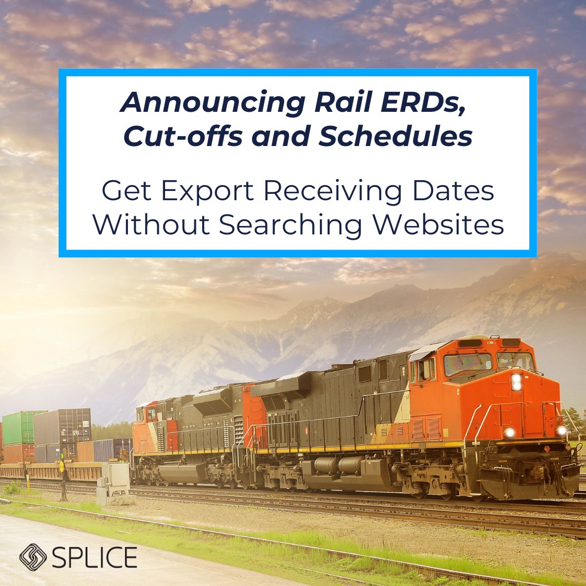 splice_together's tweet image. Splice Export now covers 230 places of receipt for your container exports! 

We’ve expanded our reach to include rail ramps from coast to coast, giving you comprehensive tracking of your export receiving dates.