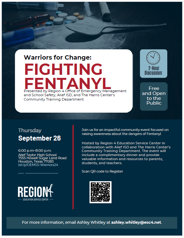 CounselChang1's tweet photo. .@Alexander_AISD Important topic for our families and communities. Register via the embedded QR code. On-site registration will be available as well. #Fentanyl https://t.co/N4NdZ4zw9F