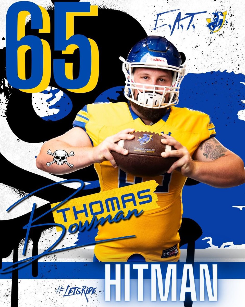 CONGRATS to <a href="/thomas_bowman77/">Thomas Bowman</a> for being voted our Week 3 <a href="/SAUFootball/">Mulerider Football</a> #HITMAN OF THE WEEK!!! #EAT #BMF 🏴‍☠️☠️