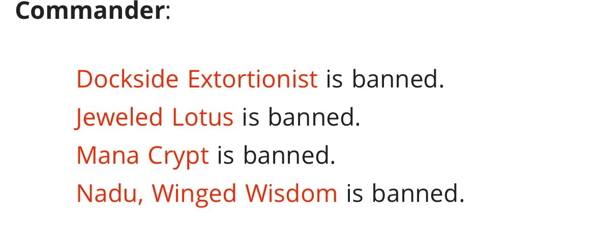 cEDH is going to change big time now, right????