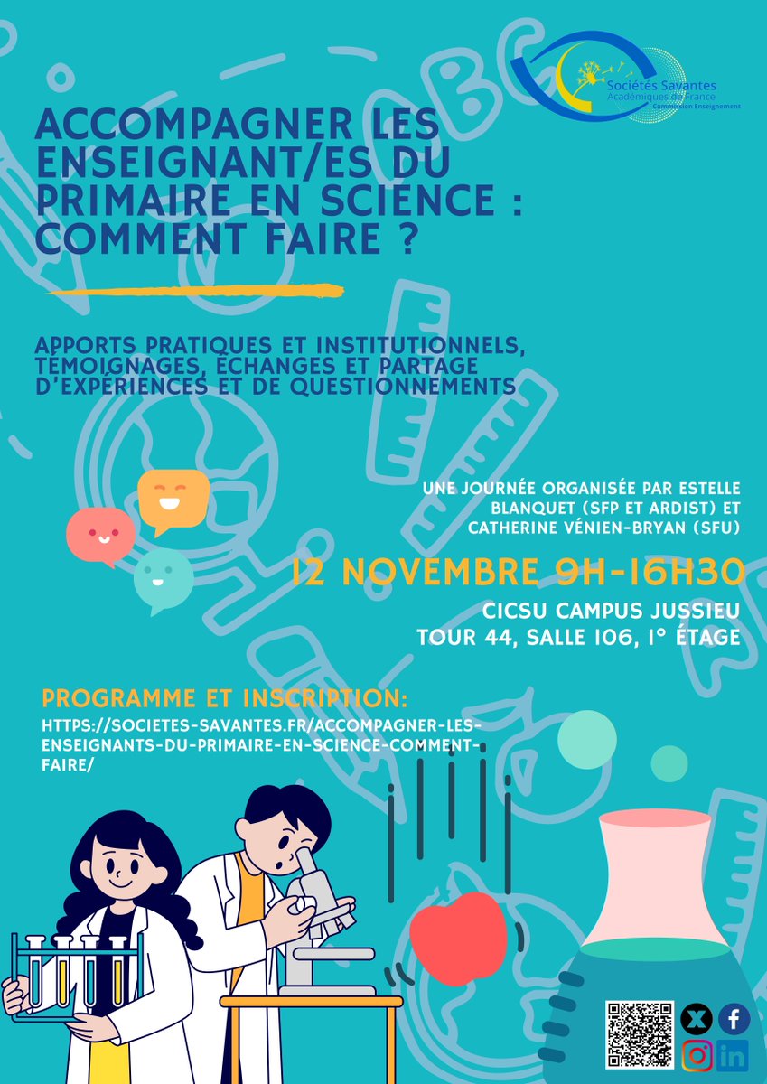 Journée : « Accompagner les enseignants du primaire en science : comment faire ? »

Ouverte à toute personne de la communauté académique désireuse de participer à des enseignements de sciences, aux enseignants et enseignants du primaire ainsi qu’aux étudiants en Master.