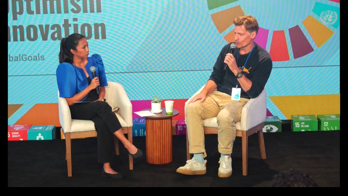 silvianap_cw's tweet image. NEW ☀️
Nikolaj was a guest today at Day 1 of the SDG Media Zone to talk about climate change, his docu-series #AnOptimistsGuideToThePlanet and hope for future generations. 
📌 New York - 79th Session of the UN General Assembly
📆 September 23, 2024

#NikolajCosterWaldau 💚