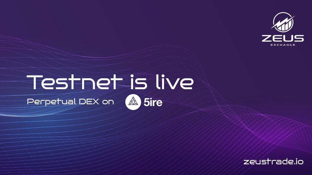 tesnethero's tweet image. 1/ 🚀 ZEUS TESTNET is live! A great opportunity to explore and try out new features.

🔗 Discord: Join Discord discord.gg/zJGDKVbGxn
💼 Wallet: Metamask  
🌐 Network: 5ire Testnet  
💧 Faucet: Get 5ire Faucet testnet.5irescan.io/faucet
#tesnet #airdrop #TOKEN2049
#CryptoRevolution