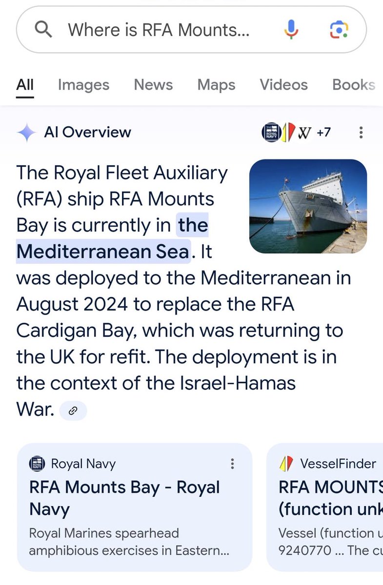 mxmovement's tweet photo. RMT supported staff at the British Royal Fleet Auxiliary is still deployed and active in the Med Sea. Reports Brit military are directing and assisting the genocide against in Gaza. Is the RMT leadership complicit in Brit war crimes in Gaza? #EddieDempsey #AlexGordon #MickLynch https://t.co/IASN8XJj9k
