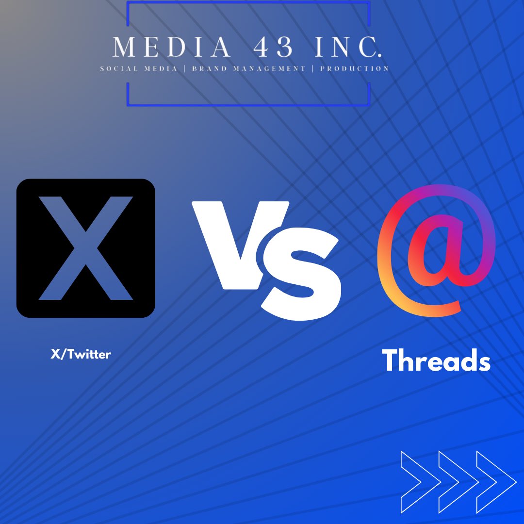 media43official's tweet photo. X or Threads? Let's dive into the differences and see which platform suits your social media strategy best! 📱💬
https://t.co/gmiiZ924Pw
#X #Threads #socialmedia #socialplatforms #XvsThreads #features #marketing #Media43Inc https://t.co/BTxGrWE5t6
