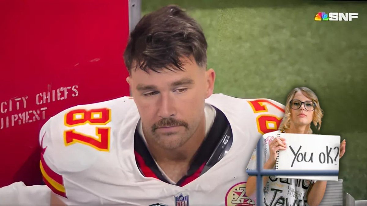 #TravisKelce did not look good here... Week 3 was a tough one Trav but chin up buddy 🙂 #TaylorSwiftErasTour #KansasCityChiefs