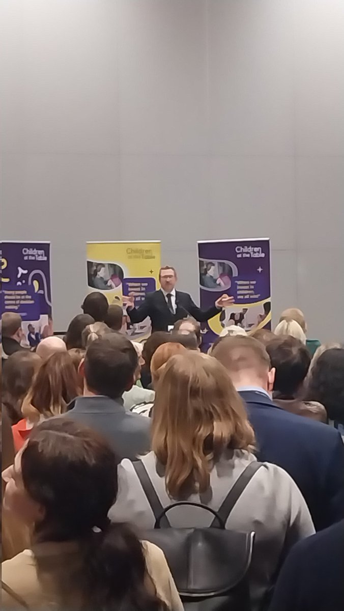 Fantastic to hear <a href="/GwynneMP/">Andrew Gwynne MP</a> at the #ChildrenAtTheTable reception talk about the government delivering the healthiest generation of children, family hubs and the importance of the best start for life.

#LabourConference24