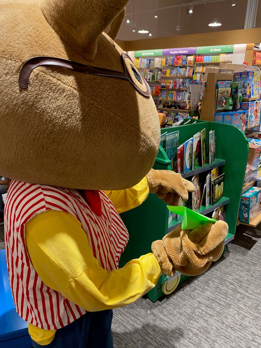 Also - met a celebrity at the new Barnes &amp; Noble Alamo Ranch – the one &amp; only Arthur popped in at my Story Time event! He even got in on the paper airplane celebration that day.