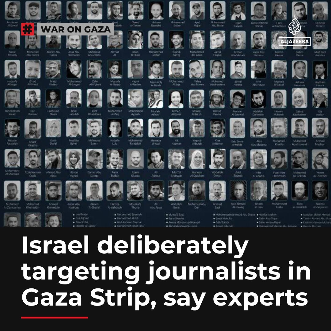 “If there are no journalists... the Israeli army becomes the source of information.”

Press freedom groups point to a 'pattern' of the Israeli military killing clearly identified journalists in the Gaza Strip aje.io/1p4irk