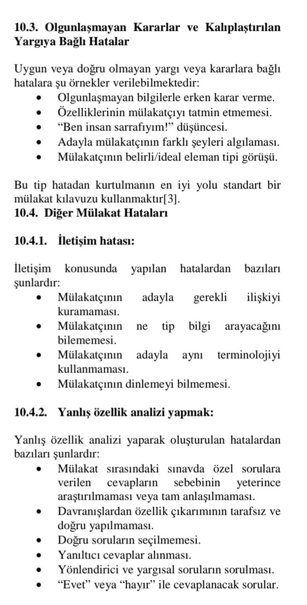 🔹️İtirazlar, en yetkin adayın seçilmesine yönelik gayrete değil, mevcut yöntemle bunun mümkün olmamasına.
🔹️Sorun, mülakat puanının hangi oranda etkili olacağı değil, mülakatın kendisi.
🔹️Bu denli yaygın #MülakatPuanlarındaAdaletYok algısı  bu kararı gözden geçirmeye değer