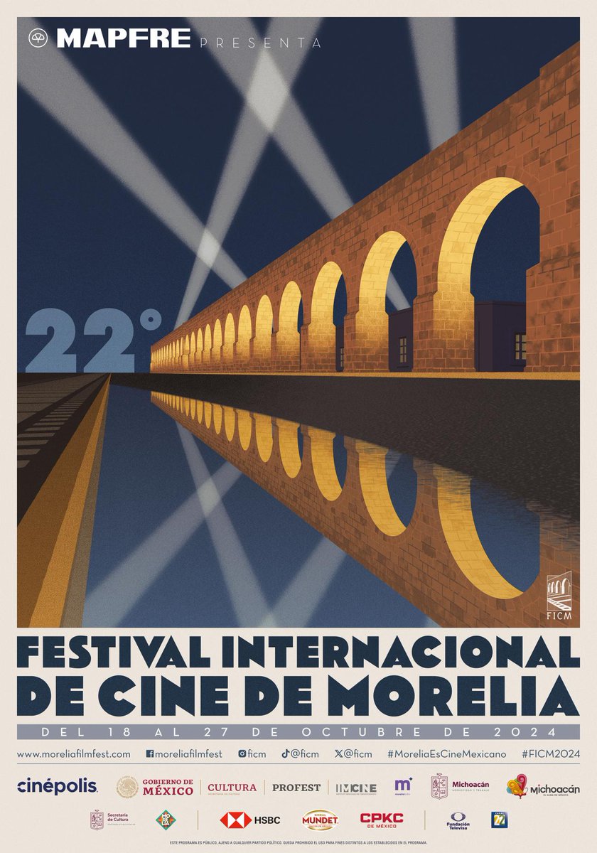 FICM's tweet photo. El 22º FICM se desarrollará en una versión híbrida, con funciones presenciales en sedes como @Cinepolis Morelia Centro, Cinépolis Las Américas y el Teatro Mariano Matamoros, y funciones virtuales gratuitas en la plataforma de @imcine. #FICM2024 https://t.co/lGiWMCdVDc