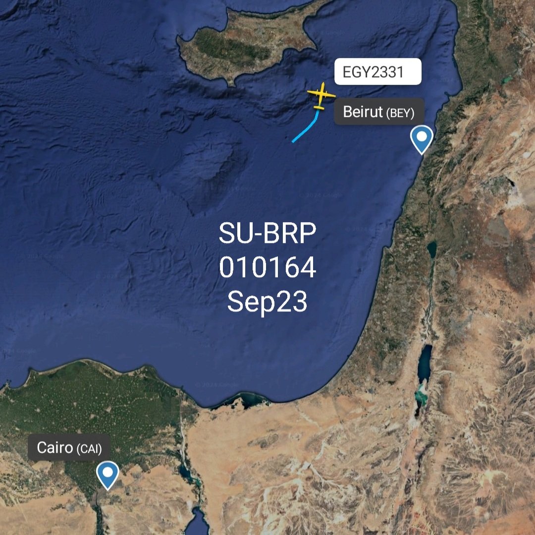 LebanonJets's tweet photo. Military: #Egypt AirForce #SUBRP Casa C295 hex code 010164 arrived from #Cairo spent 2 hours in #Beirut now on the way back, a first time we've seen this aircraft here- recently only seen C130s https://t.co/z9RJbFG82E