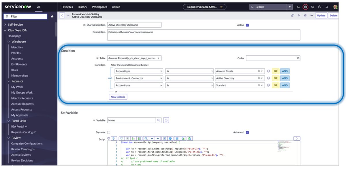 Clear Skye (@clearskyeinc) on Twitter photo Think of Request Variables as the guardrails for access requests. Take a closer look at how intuitive this is with Clear Skye and <a href="/ServiceNow/">ServiceNow</a>:
hubs.li/Q02QMX1F0
#IGA #accesscontrol Think of Request Variables as the guardrails for access requests. Take a closer look at how intuitive this is with Clear Skye and <a href="/ServiceNow/">ServiceNow</a>:
hubs.li/Q02QMX1F0
#IGA #accesscontrol