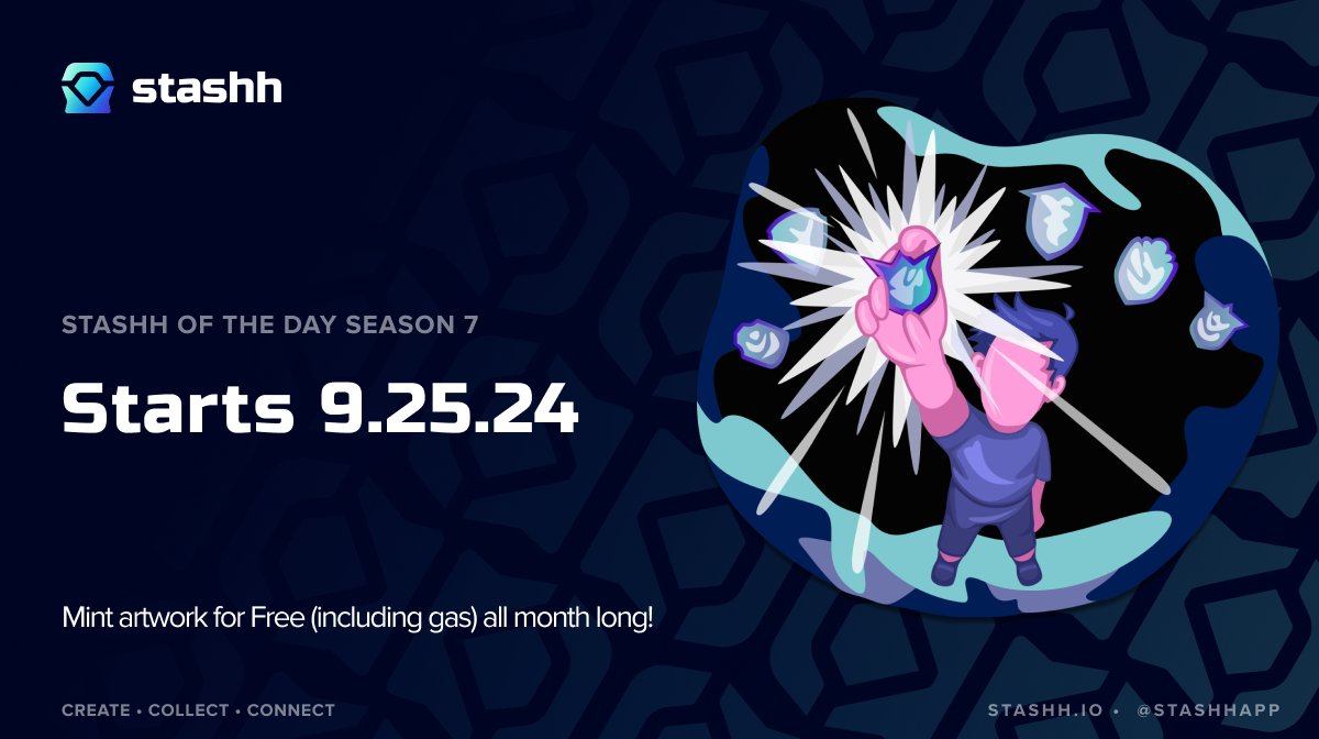 TeamLurky's tweet photo. Attention Stashhoors! 🚨
Season 7 of Stashh of the Day starts this Wednesday 9/25! 📅
Are you ready of two months of FREE art everyday? 🎨 https://t.co/SSuxax2HCh