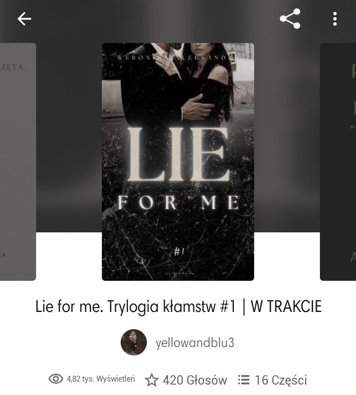 yellowandblu3's tweet photo. Prawie 5 tysięcy 😭 I even don't know what to say, bo publikując to 28 lipca na Wattpadzie, myślałam, że nikt nie będzie chciała tego czytać 😭
#Twitteroweksiazkary #lieforme https://t.co/3xur9CvUmj
