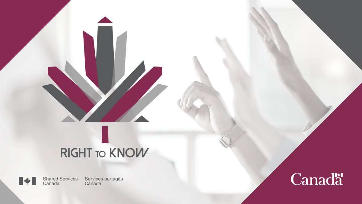 It’s Right to Know Week! <a href="/SSC_CA/">Shared Services Canada</a> is strengthening our commitment to transparency by prioritizing Canadians’ right to access information and ensuring openness in all we do. 
  
Learn more: ow.ly/lJxW50Ttq3K

#RTK2024